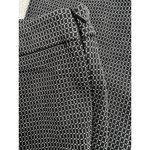 Willi Smith Black Print Women's Pants 12 Cotton Blend Zip Waist Straight Leg Photo 4