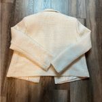 Rachel Zoe Cream Cropped Tweed Boucle Blazer Photo 1