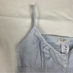 Brandy Melville John Galt women's one size small stripe dress blue white seersucker brandy mini Photo 4