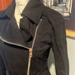 BB Dakota  Black Skirted Zip-Up Trench Jacket (XS) Photo 3