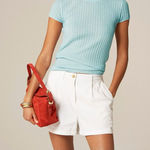 J.Crew New ribbed featherweight cashmere T-shirt in Fresh Air, Size Small Photo 0