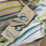 Emerald Bay One Piece Striped Green Yellow White Swimsuit Size 8 New NWT Photo 2