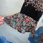 Oeuvre Bell Sleeve Floral Bow Tie Midi Dress Size XL Photo 2