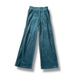 Lululemon  Womens Teal Corduroy Wide Leg Pants Elastic Waist Lounge Casual Size 4 Photo 2