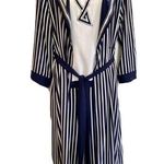 Victoria's Secret Vintage Victoria’s Secret Navy & White Striped 3-Piece Sleep Set, Size S Photo 0