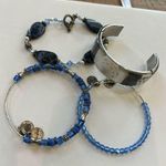 Jewelry lot of 4 blue bracelets Photo 0