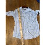 Karen Scott Pinstripe Shirt With Yellow Flower Print All Over‎ Button Down Cotton Shirt Sz S Photo 6