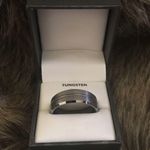 Tungsten 12mm Hanover titanium wedding band Photo 0
