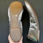 Lucky Brand Women’s Silver Light Gold Ballet Flat Shoes‎ Sz 10 Minimalist Quiet Luxury Comfy Photo 3
