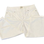 st. john's bay St John’s Bay size 12 white cuffed cropped jeans like new Photo 0