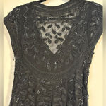 Sue Wong  Nocturne beaded sequin little black dress cocktail mesh NO TAGS vintage Photo 5