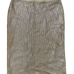 Alberto Makali  Textured Gold Skirt S Photo 0