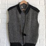 Vintage wool sweater vest Cinched Waist Women’s Size M Gray Black Size M Photo 1