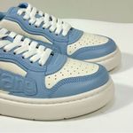 Alexander Wang  Puff Pebble Leather Logo Low Top Sneakers Blue White EU 39 NEW Photo 7