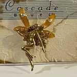 NEW Cascade Blues Gold Fairy Brooch Photo 0