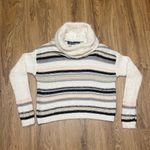 Blue Rain Francesca's Striped Turtleneck Sweater Photo 0
