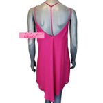 ASTR  Embellished Shift Dress Pink Open Cut-Out Strappy Back Magenta Chiffon Mini Photo 2