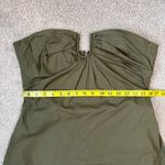 Bardot  Lora Strapless Cotton Poplin Maxi Dress Khaki Green 10 Photo 7