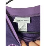 Country Store Purple Snowman Crewneck Sweatshirt Size Medium Photo 3
