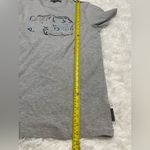 French Connection  gray embroidered peace bus t-shirt tee short sleeve shirt XL Photo 5