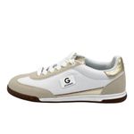 Guess GBG Los Angeles White and Gold Casual Sneakers. Size 8M Photo 1