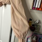 Better Be  Beige Tie-Front Crop Top Photo 3