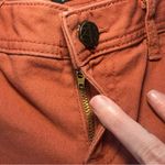 Allen B Bohemian Capris Burnt Brick Jeans Womens 8 Denim Allen Schwartz Zippers‎ Orange Photo 5