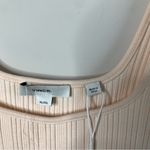 Vince ribbed cream blush sweetheart tank sweater midi dress size XL Photo 3