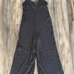 Hollister Gilly Hicks by  Gray Ribbed Knit Wide Leg Jumpsuit Women’s XS Lounge Photo 0