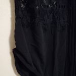 Charlotte Russe  S Long Sleeved Black Eyelash Lace Trimmed Body Suit Photo 9