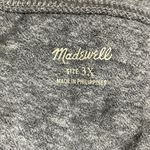 Madewell  Ex Boyfriend Triblend Tee Shirt Short Sleeve Relaxed Fit Grey 3X NWT Photo 4