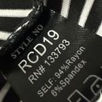 POL  Rayon Black and White Striped Sleeveless V Neck Shirt Stretch Midi Dress M Photo 10