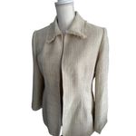 Alfred Dunner Cream Beige Boucle Blaze Jacket Size 8 Photo 4