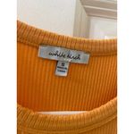 White Birch ORANGE Sleeveless Tank Top Crew Neckline Fitted Women’s Size s Photo 5