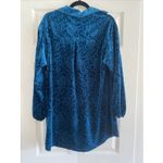12th Tribe Womens Small Blue Velvet Burnout Lisette Whimsigoth Witchy Top Photo 4
