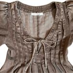 Altar'd State Altar’d State Evie Puff Sleeve Denim Romper Size XS Photo 6