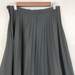 VTG Fritzi California Pleated Maxi Skirt Size 13/14 Minimal Academia Modest 80s Black Photo 5