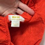 Anthropologie Red/Orange Maeve Smocked Tank M Photo 6