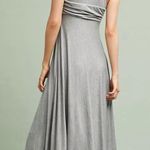 Anthropologie Maeve Dress Sleeveless Knit Midi Heather Grey Handkerchief Hem XS Photo 15