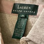 Ralph Lauren Lauren  Quarter Zip Sweater Top size M Heather Gray 1/4-zip Pullover Photo 4