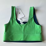 Fabletics Harlow Reversible Medium Impact Sports Bra Blue Green Size S Photo 3