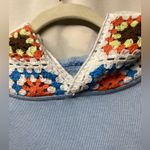 JK Sia crochet hoodie. XL. Light blue mineral wash. Photo 13