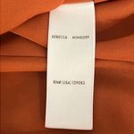 Rebecca Minkoff Caden ruched tiered dress, burnt orange floral print, lined, XS Photo 14