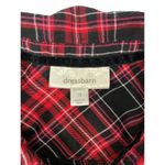 Dress Barn  Women's Red & Black Plaid Top Photo 2