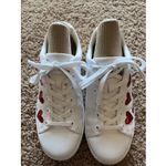 Ash  Nikita White Leather Red Sequin Heart Lace Up Sneakers Shoes Love 36 US 6 Photo 1