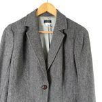 J.Crew Gray Herringbone Tweed Wool Blazer Jacket One Photo 1