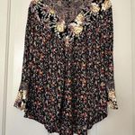 Free People  Wildflower Fields Tunic Shirt Boho Multi Color Flowy Top Sz S Small Photo 0