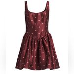 Hutch  Burgundy Red Polka Dot Mini Dress NWT Photo 3