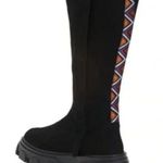 Farm Rio NWOT Black Long Faux Leather Suede Tall Shaft Boots Sz 6 Photo 0