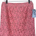 Apt. 9 NWT  Lace Skirt Womens 0P Pink Floral Lined Mini Romantic Feminine Spring Photo 1